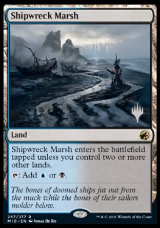 Shipwreck Marsh (Promo Pack) [Innistrad: Midnight Hunt Promos] | Gauntlet Hobbies - Angola