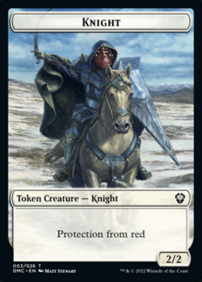 Knight Token [Dominaria United Commander Tokens] | Gauntlet Hobbies - Angola