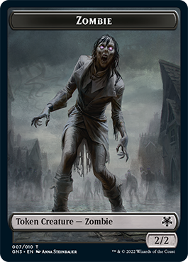 Zombie // Human Soldier Double-Sided Token [Game Night: Free-for-All Tokens] | Gauntlet Hobbies - Angola