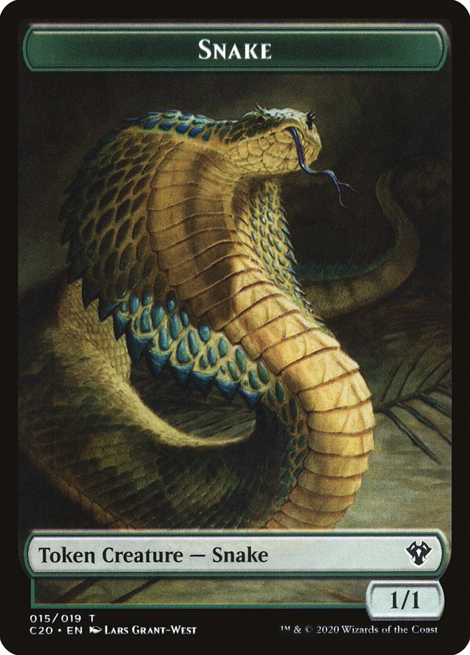 Beast (010) // Snake Double-sided Token [Commander 2020 Tokens] | Gauntlet Hobbies - Angola