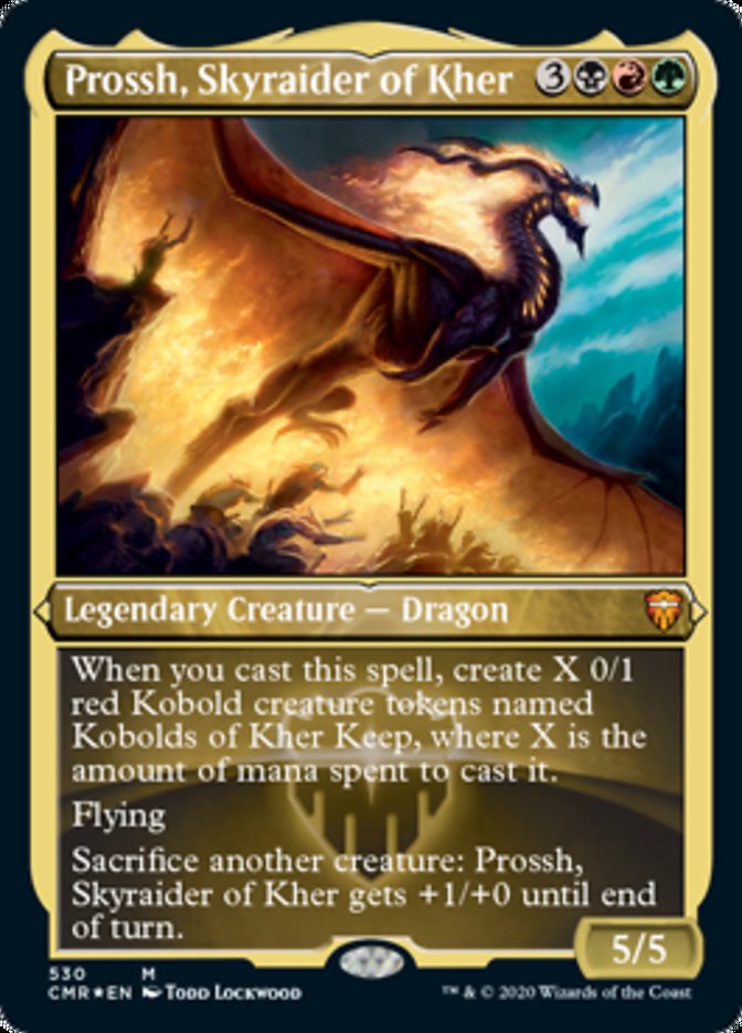 Prossh, Skyraider of Kher (Etched Foil) [Commander Legends] | Gauntlet Hobbies - Angola
