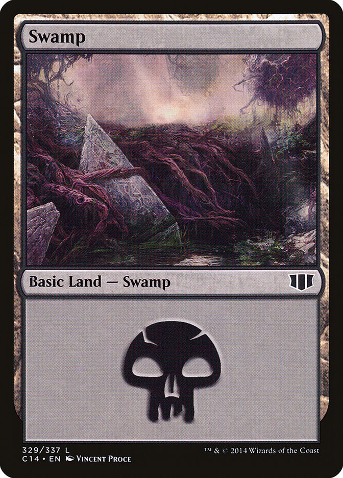 Swamp (329) [Commander 2014] | Gauntlet Hobbies - Angola