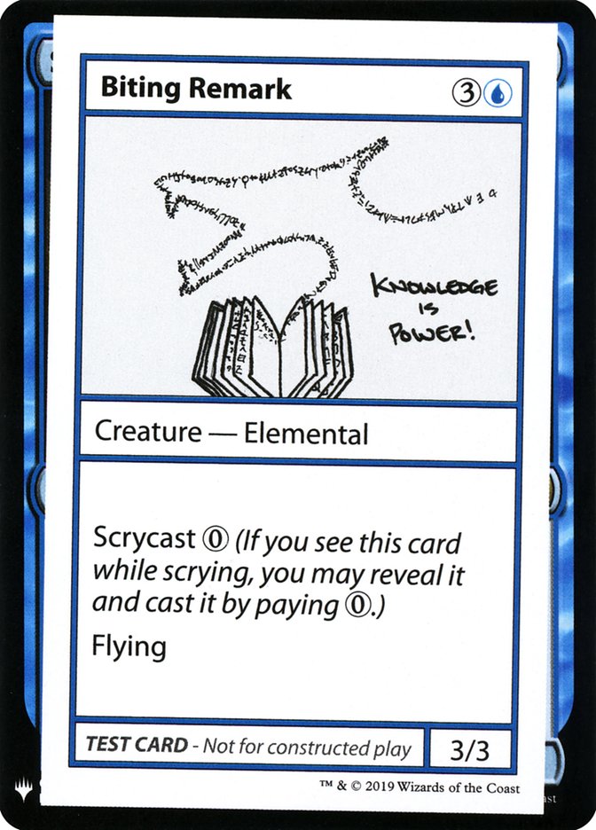 Biting Remark [Mystery Booster Playtest Cards] | Gauntlet Hobbies - Angola