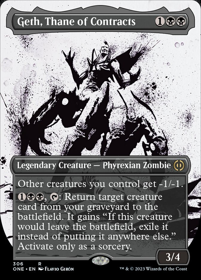 Geth, Thane of Contracts (Borderless Ichor) [Phyrexia: All Will Be One] | Gauntlet Hobbies - Angola