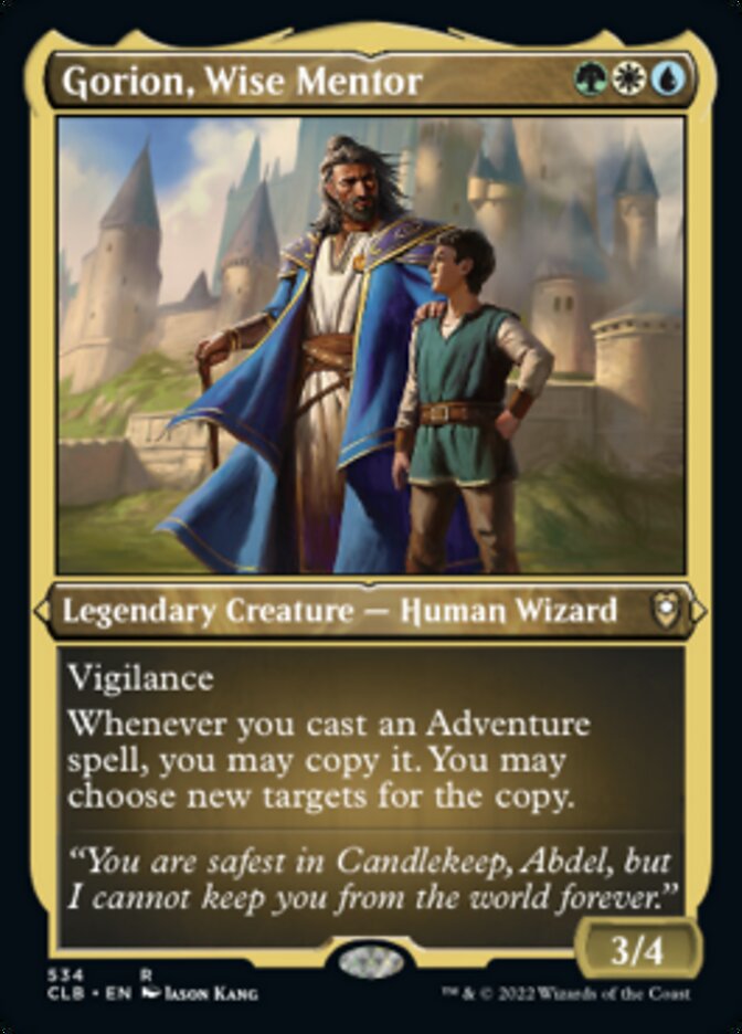 Gorion, Wise Mentor (Foil Etched) [Commander Legends: Battle for Baldur's Gate] | Gauntlet Hobbies - Angola