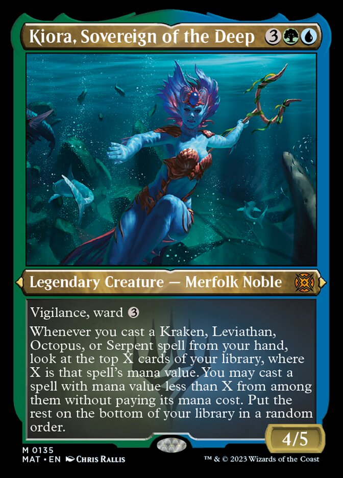 Kiora, Sovereign of the Deep (Foil Etched) [March of the Machine: The Aftermath] | Gauntlet Hobbies - Angola