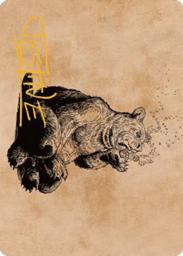 Wilson, Refined Grizzly Art Card (Gold-Stamped Signature) [Commander Legends: Battle for Baldur's Gate Art Series] | Gauntlet Hobbies - Angola