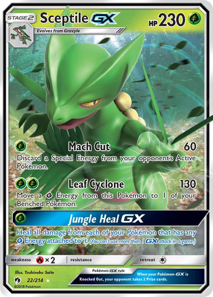 Sceptile GX (22/214) [Sun & Moon: Lost Thunder]