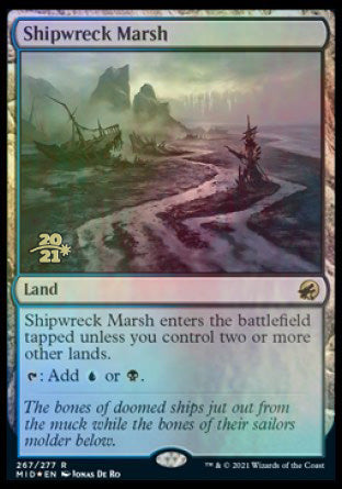 Shipwreck Marsh [Innistrad: Midnight Hunt Prerelease Promos] | Gauntlet Hobbies - Angola