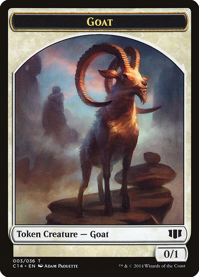 Wurm (033/036) // Goat Double-sided Token [Commander 2014 Tokens] | Gauntlet Hobbies - Angola