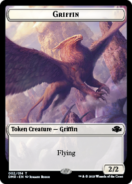 Goblin // Griffin Double-Sided Token [Dominaria Remastered Tokens] | Gauntlet Hobbies - Angola