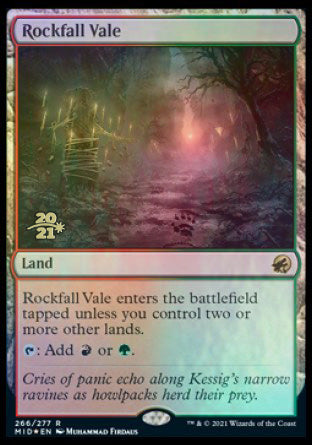 Rockfall Vale [Innistrad: Midnight Hunt Prerelease Promos] | Gauntlet Hobbies - Angola