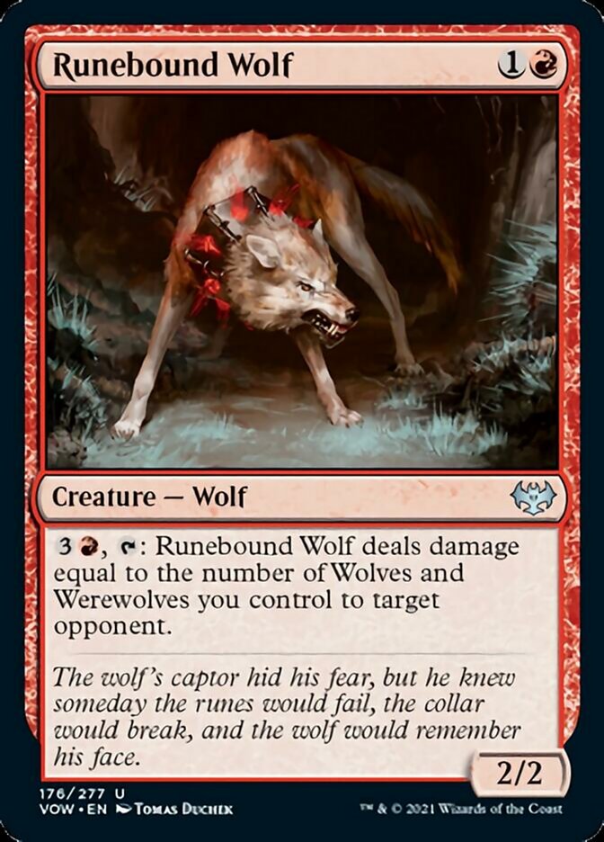 Runebound Wolf [Innistrad: Crimson Vow] | Gauntlet Hobbies - Angola