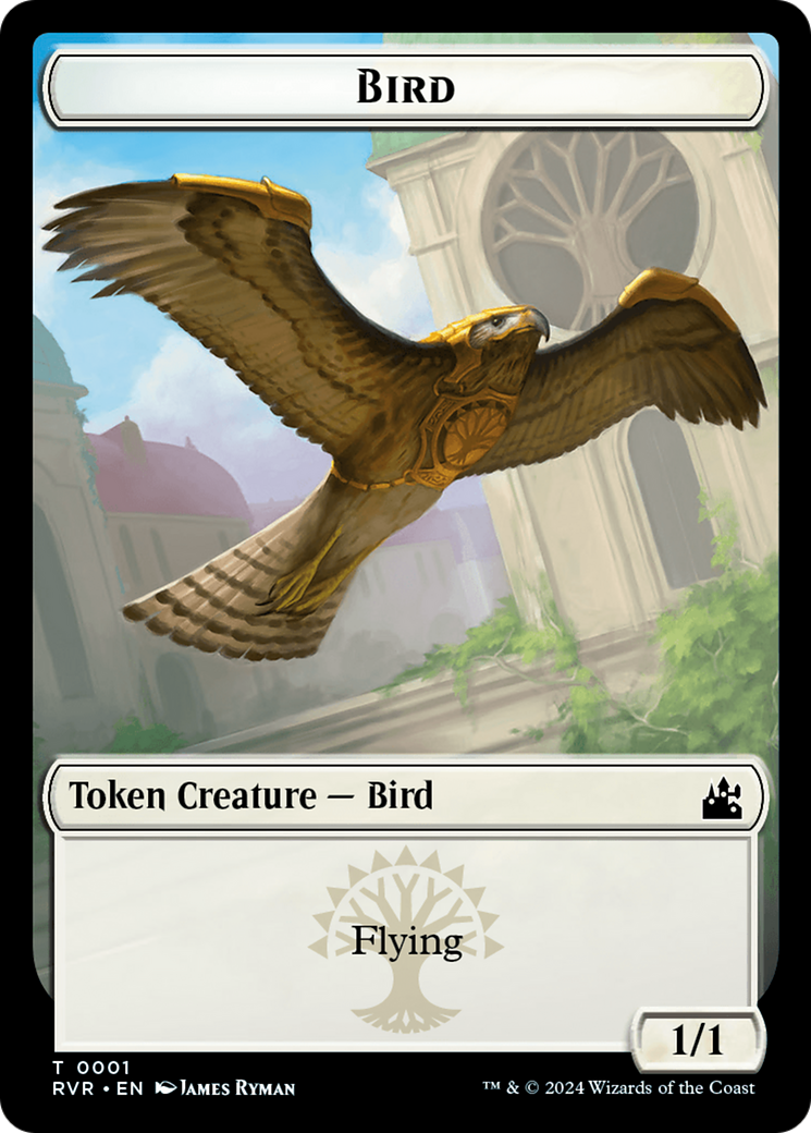 Bird // Sphinx Double-Sided Token [Ravnica Remastered Tokens] | Gauntlet Hobbies - Angola