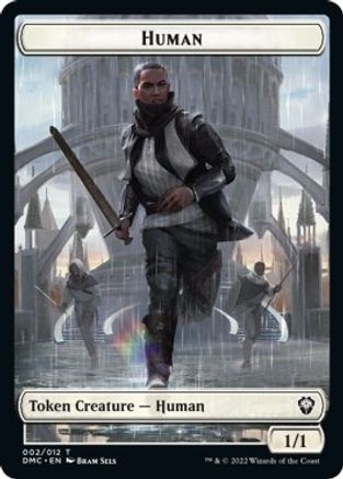 Human // Snake Double-sided Token [Dominaria United Commander Tokens] | Gauntlet Hobbies - Angola