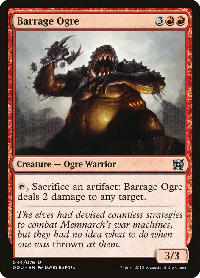 Barrage Ogre [Duel Decks: Elves vs. Inventors] | Gauntlet Hobbies - Angola