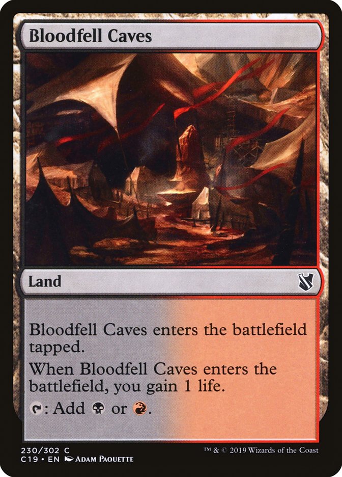 Bloodfell Caves [Commander 2019] | Gauntlet Hobbies - Angola