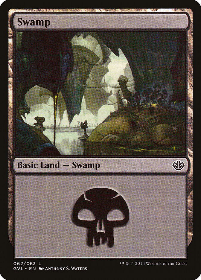 Swamp (62) (Garruk vs. Liliana) [Duel Decks Anthology] | Gauntlet Hobbies - Angola