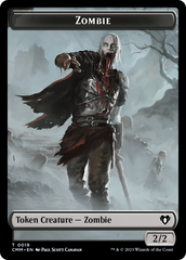 Zombie (0019) // Kor Soldier Double-Sided Token [Commander Masters Tokens] | Gauntlet Hobbies - Angola