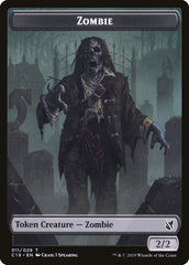 Zombie (010) // Zombie (011) Double-sided Token [Commander 2019 Tokens] | Gauntlet Hobbies - Angola