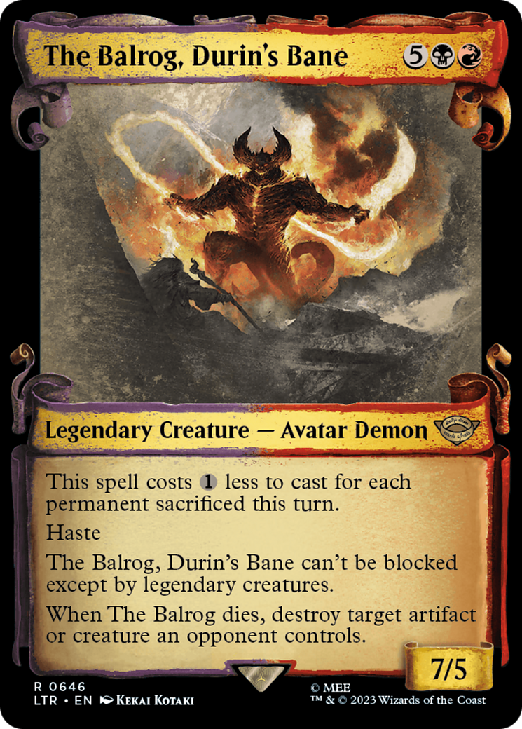 The Balrog, Durin's Bane [The Lord of the Rings: Tales of Middle-Earth Showcase Scrolls] | Gauntlet Hobbies - Angola