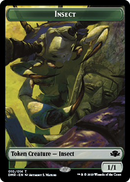 Insect // Marit Lage Double-Sided Token [Dominaria Remastered Tokens] | Gauntlet Hobbies - Angola