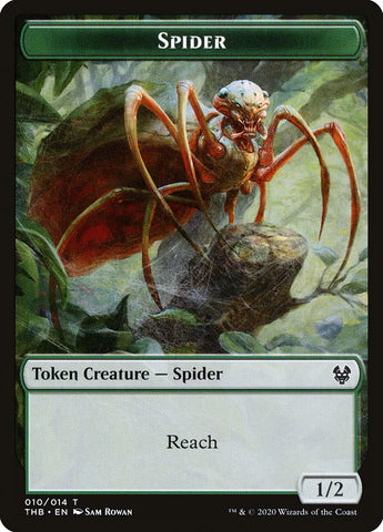 Human Soldier // Spider Double-sided Token [Theros Beyond Death Tokens]