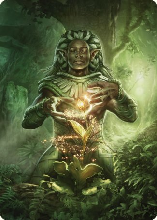 Elvish Mystic Art Card [Commander Masters Art Series] | Gauntlet Hobbies - Angola
