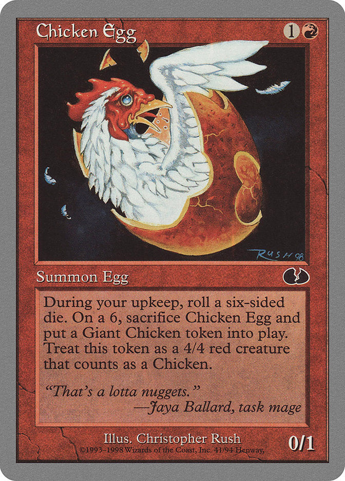 Chicken Egg [Unglued] | Gauntlet Hobbies - Angola