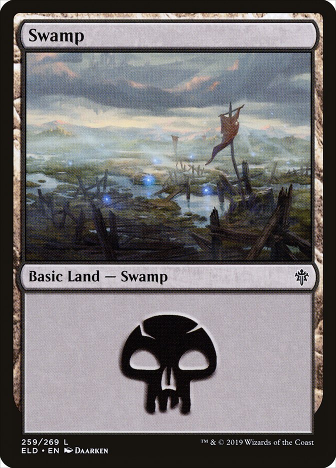 Swamp (259) [Throne of Eldraine] | Gauntlet Hobbies - Angola