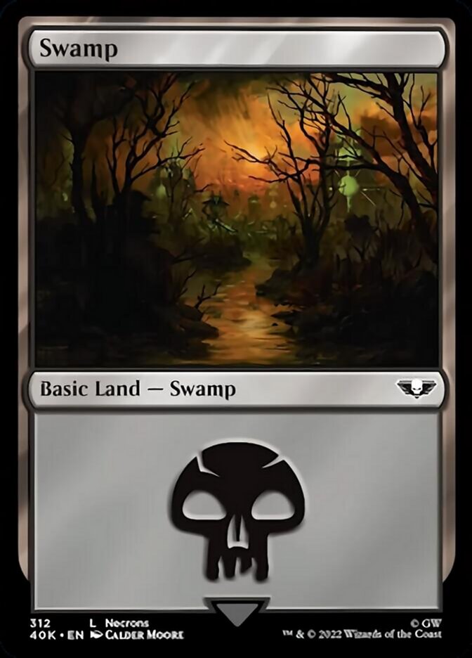 Swamp (312) [Universes Beyond: Warhammer 40,000] | Gauntlet Hobbies - Angola