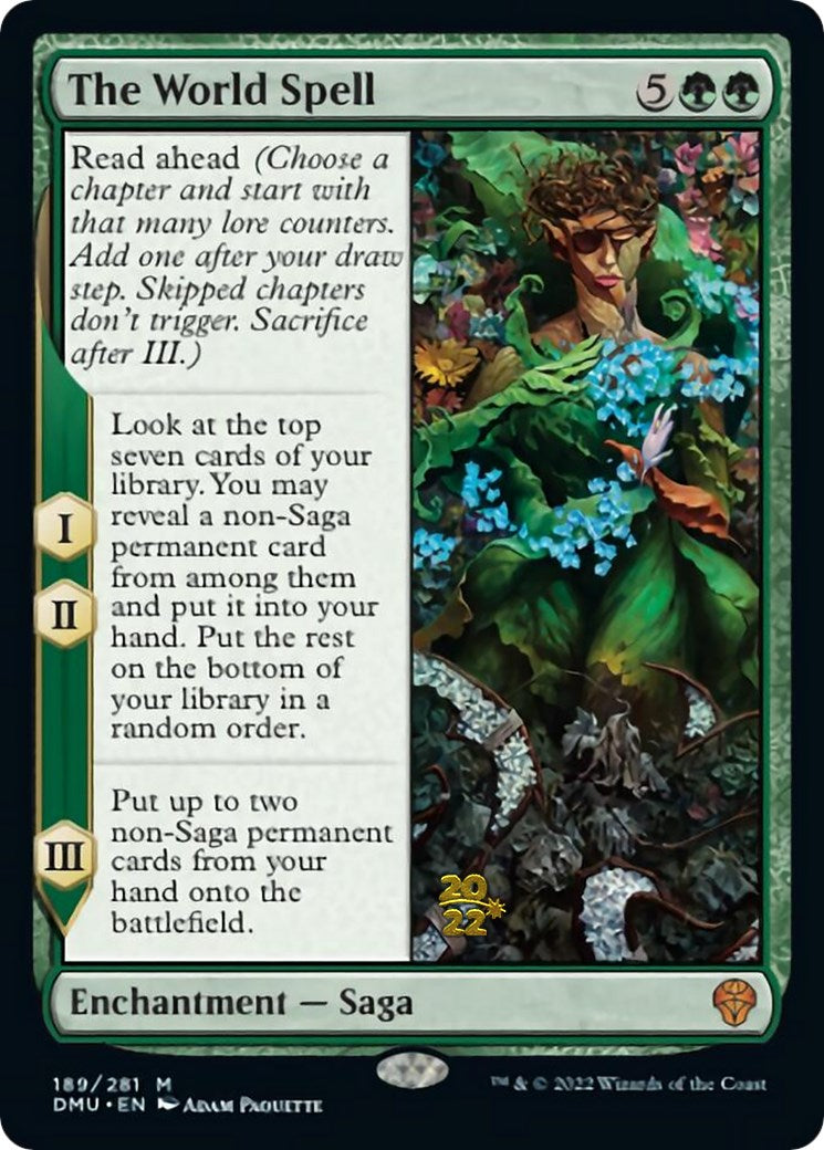 The World Spell [Dominaria United Prerelease Promos] | Gauntlet Hobbies - Angola