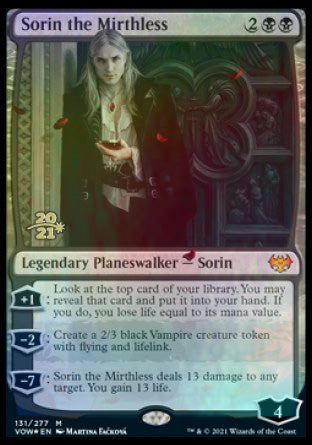 Sorin the Mirthless [Innistrad: Crimson Vow Prerelease Promos] | Gauntlet Hobbies - Angola