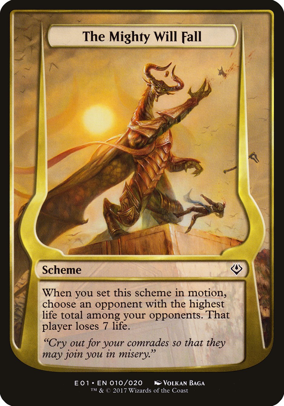 The Mighty Will Fall (Schemes) [Archenemy: Nicol Bolas Schemes] | Gauntlet Hobbies - Angola