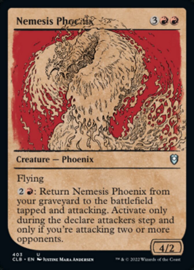 Nemesis Phoenix (Showcase) [Commander Legends: Battle for Baldur's Gate] | Gauntlet Hobbies - Angola