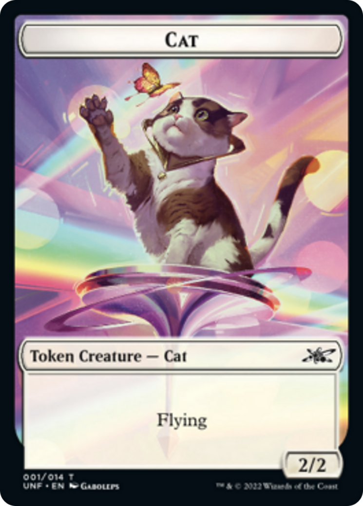 Cat // Storm Crow Double-sided Token [Unfinity Tokens] | Gauntlet Hobbies - Angola
