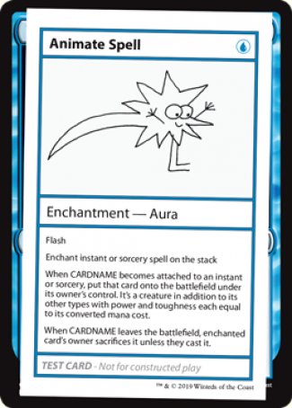 Animate Spell (2021 Edition) [Mystery Booster Playtest Cards] | Gauntlet Hobbies - Angola