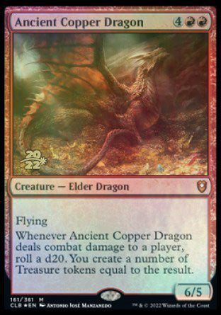 Ancient Copper Dragon [Commander Legends: Battle for Baldur's Gate Prerelease Promos] | Gauntlet Hobbies - Angola