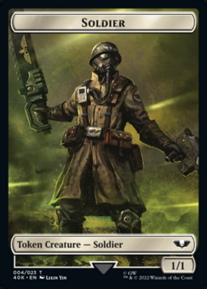 Soldier (004) // Vanguard Suppressor Double-Sided Token [Universes Beyond: Warhammer 40,000 Tokens] | Gauntlet Hobbies - Angola