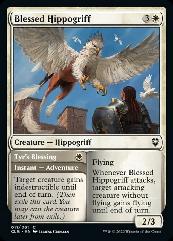 Blessed Hippogriff // Tyr's Blessing [Commander Legends: Battle for Baldur's Gate] | Gauntlet Hobbies - Angola