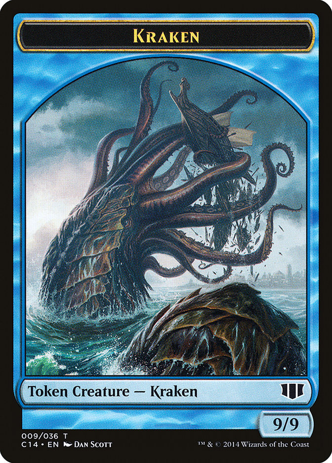 Kraken // Zombie (011/036) Double-sided Token [Commander 2014 Tokens] | Gauntlet Hobbies - Angola