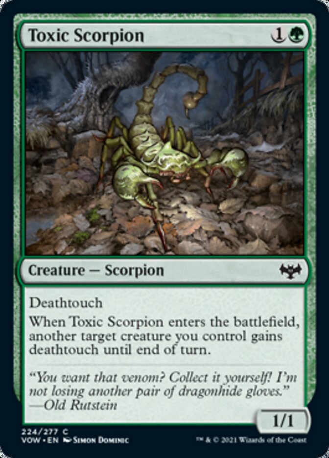 Toxic Scorpion [Innistrad: Crimson Vow] | Gauntlet Hobbies - Angola