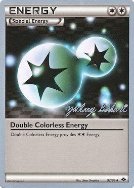 Double Colorless Energy (92/99) (CMT - Zachary Bokhari) [World Championships 2012] | Gauntlet Hobbies - Angola