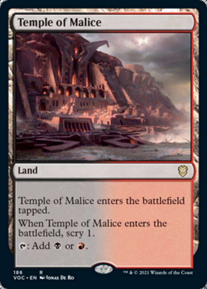 Temple of Malice [Innistrad: Crimson Vow Commander] | Gauntlet Hobbies - Angola