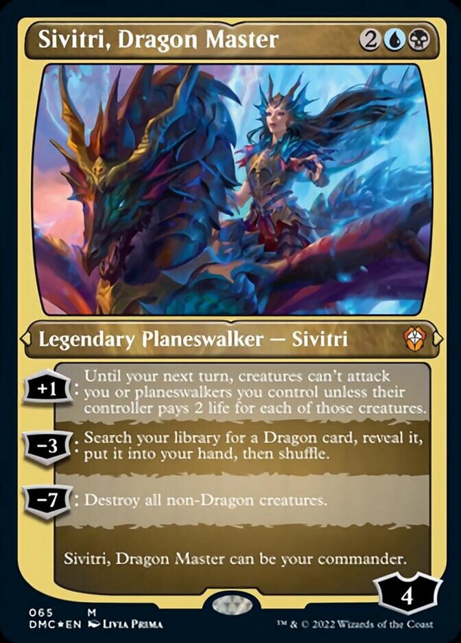 Sivitri, Dragon Master (Foil Etched) [Dominaria United Commander] | Gauntlet Hobbies - Angola