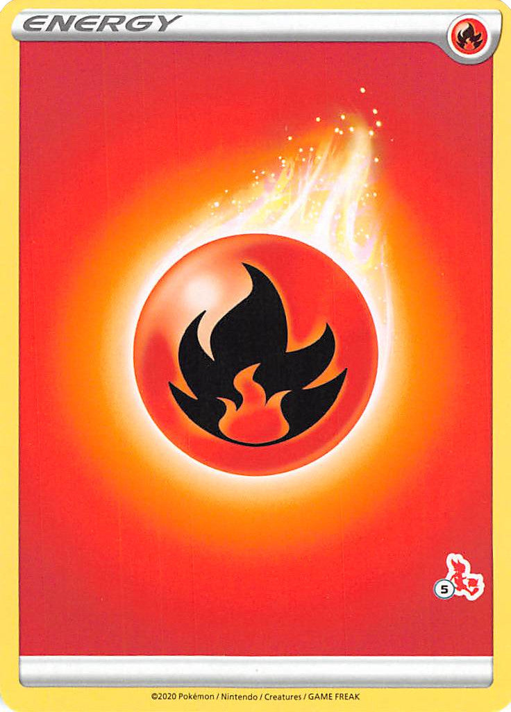 Fire Energy (Cinderace Stamp #5) [Battle Academy 2022] | Gauntlet Hobbies - Angola