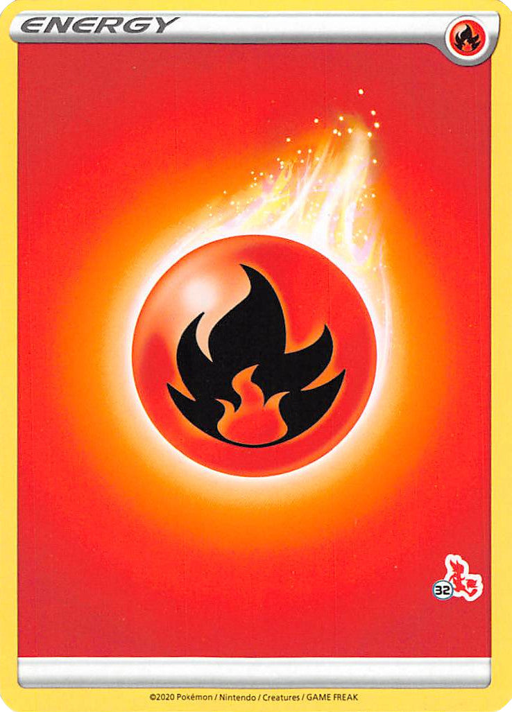 Fire Energy (Cinderace Stamp #32) [Battle Academy 2022] | Gauntlet Hobbies - Angola
