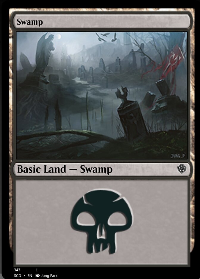 Swamp (343) [Starter Commander Decks] | Gauntlet Hobbies - Angola