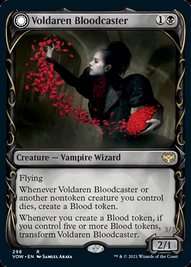Voldaren Bloodcaster // Bloodbat Summoner (Showcase Fang Frame) [Innistrad: Crimson Vow] | Gauntlet Hobbies - Angola