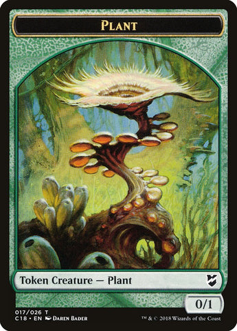 Beast (013) // Plant Double-sided Token [Commander 2018 Tokens]